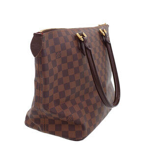Louis Vuitton Damier Tote Brown Bag Saleya Ebene